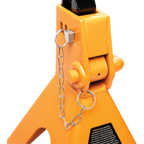 Ratcheting Jack Stand, Locking Pin, 3 tons Capacity, 11-3/4" - 17-1/2" H R.M.G. Prévention
