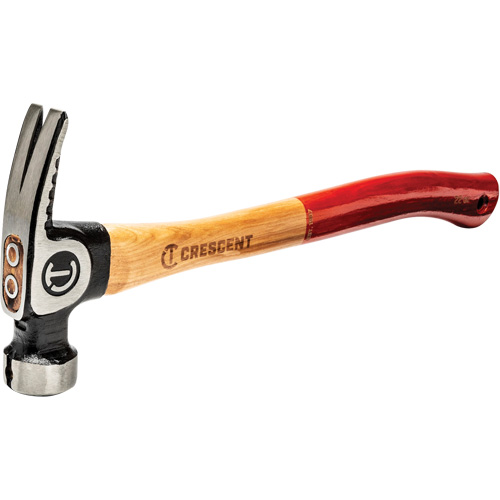 Marteau de charpente &agrave; face meul&eacute;e, 22 oz, Prise en Bois, 18" lo R.M.G. Prévention