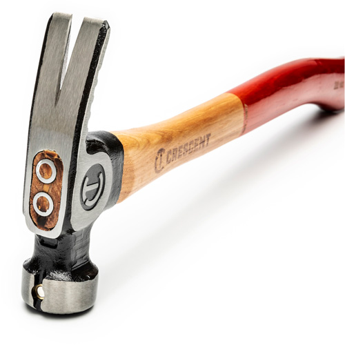 Marteau de charpente &agrave; face meul&eacute;e, 22 oz, Prise en Bois, 18" lo R.M.G. Prévention