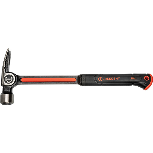 Marteau de charpente &agrave; face meul&eacute;e, 28 oz, Prise en Acier plein, 16" lo R.M.G. Prévention