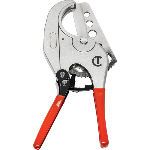 Coupe tuyau en PVC &agrave; rochet avec prises tremp&eacute;es, Capacit&eacute; de 1/4"- 2-3/8" R.M.G. Prévention