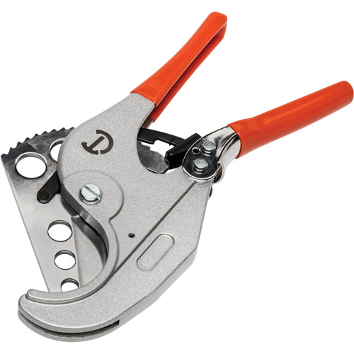 Coupe tuyau en PVC &agrave; rochet avec prises tremp&eacute;es, Capacit&eacute; de 1/4"- 2-3/8" R.M.G. Prévention