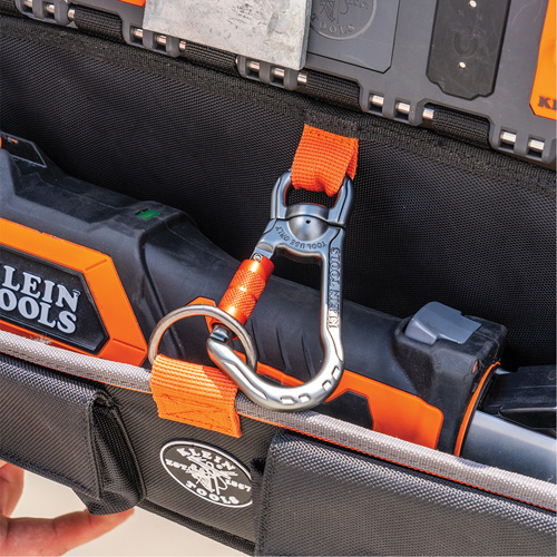 Module pour grande poche avec crochet en S Bucket Work Centre, Nylon, 3 pochettes, Noir/Orange R.M.G. Prévention