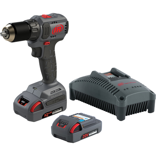 Ensemble de perceuse-tournevis compact sans fil, Lithium-ion, 20 V, Mandrin 1/2", Couple 37 lb-pi R.M.G. Prévention
