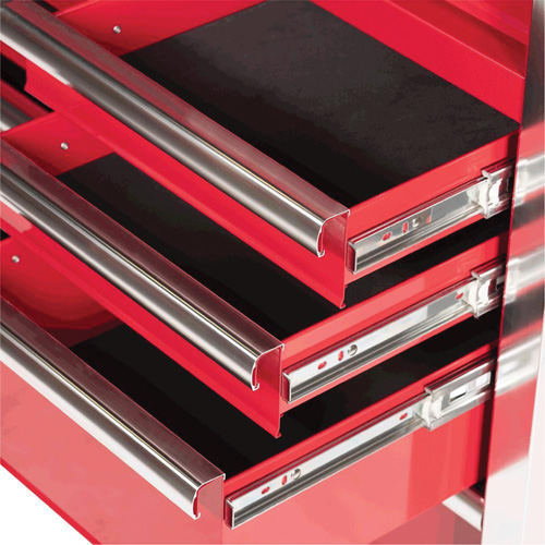 PRC4211 Armoire roulante de s&eacute;rie Pro, 11 tiroirs, 42" la x 18" p x Rouge R.M.G. Prévention