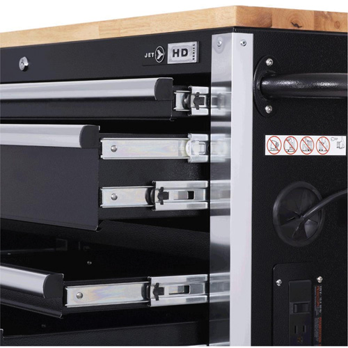 HDRC5212 HD Series Roller Cabinet, 12 Drawers, 51-1/4" W x 21" D x 40-3/10" H, Black R.M.G. Prévention