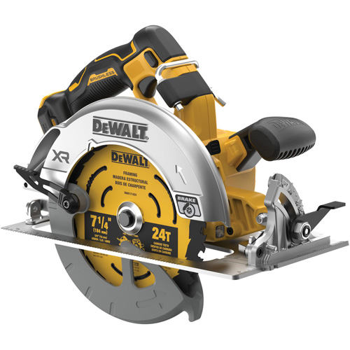 XR&reg; Brushless Cordless Circular Saw (Tool Only), 7-1/4", 20 V R.M.G. Prévention