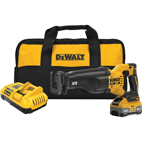 MAX* XR&reg; Brushless Cordless Reciprocating Saw Kit with XR POWERPACK, 20 V, Lithium-Ion Battery, 3000 SPM R.M.G. Prévention
