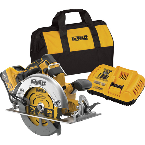 Trousse de scie circulaire sans balai sans fil MAX* XR avec XR POWERPACK, 7-1/4", 20 V R.M.G. Prévention