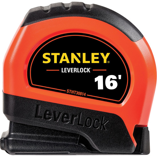 High-Visibility LEVERLOCK&reg; Tape Measure, 16', Imperial Graduations R.M.G. Prévention
