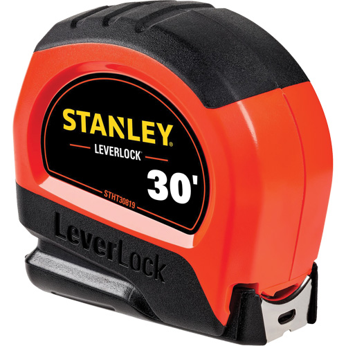High-Visibility LEVERLOCK&reg; Tape Measure, 30', Imperial Graduations R.M.G. Prévention