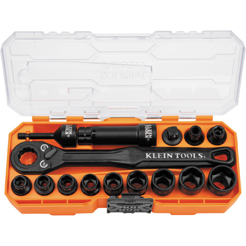 KNECT Essential Pass Through Impact Socket Set, 28 Pcs, Impact, 3/8" Drive Size R.M.G. Prévention