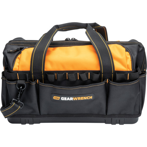 Sac &agrave; outils de 20" pour les professionnels, Nylon, 33 pochettes, Noir/Orange R.M.G. Prévention