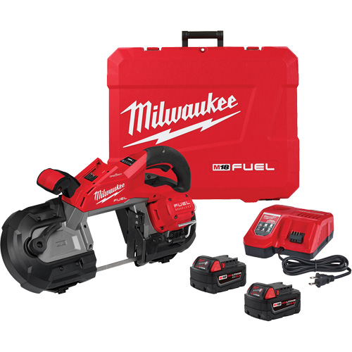 Ensemble de scie &agrave; ruban &agrave; g&acirc;chette double &agrave; coupe profonde M18 Fuel, 18 V, 5" Capacit&eacute; R.M.G. Prévention