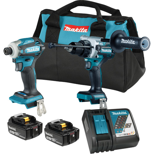 LXT Brushless 2 Tool Combo Kit, Lithium-Ion, 18 V R.M.G. Prévention