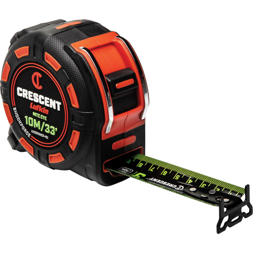 Shockforce NITE EYE Tape Measure, 1-1/4" x 35'/10 m, Metric/SAE Graduations R.M.G. Prévention