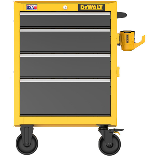Heavy-Duty Rolling Tool Chest, 4 Drawers, 26" W x Yellow R.M.G. Prévention