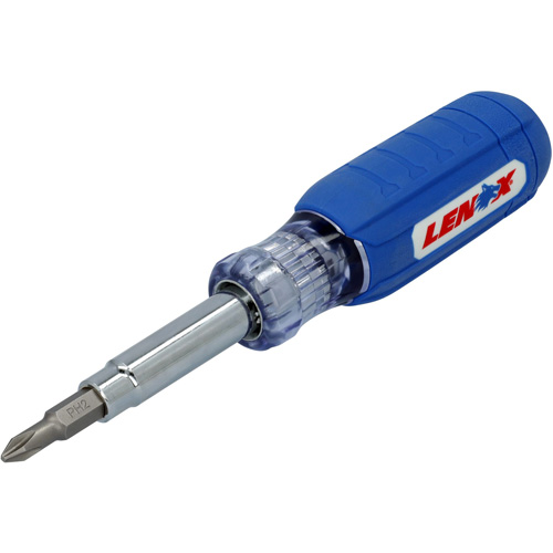 9-in-1 Multi-Bit Screwdriver, Textured Handle R.M.G. Prévention