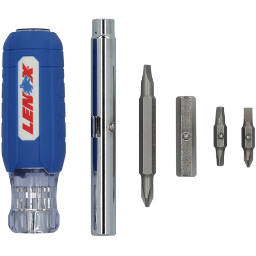 9-in-1 Multi-Bit Screwdriver, Textured Handle R.M.G. Prévention