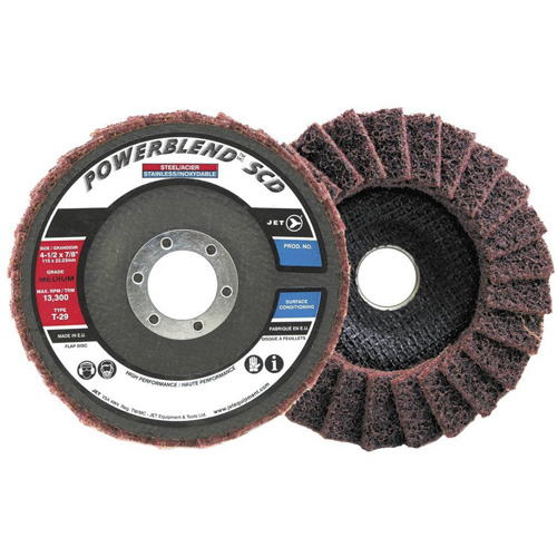 POWERBLEND SCD Surface Conditioning Flap Disc, 5" x 7/8", Type 29, Medium Grit R.M.G. Prévention
