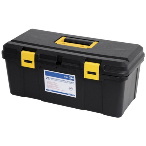 Coffre &agrave; outils portatif en plastique JPTB-22, 22" la x 10-1/4" p x 9-1/2" h, Noir R.M.G. Prévention