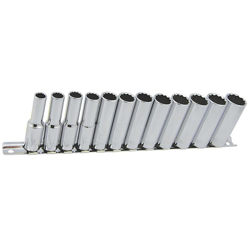 Jeu de douilles m&eacute;triques &agrave; 12 pans SS3812DM-12, 12 Mcx, Prise de 3/8", Profond R.M.G. Prévention