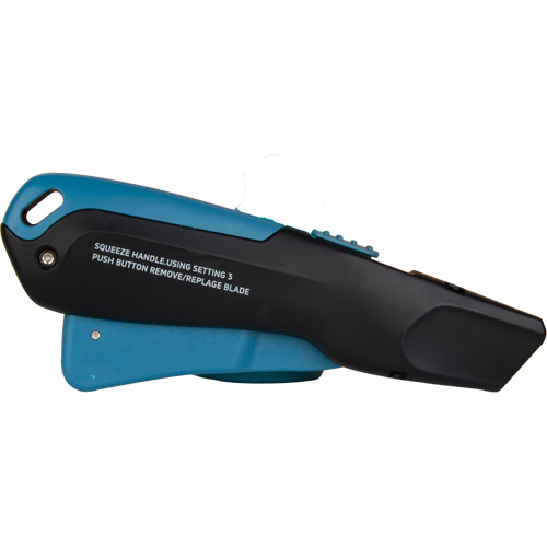 Retractable Safety Knife , Stainless Steel, Heavy-Duty, Plastic/Aluminum Handle R.M.G. Prévention