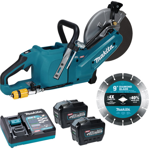 40Vmax XGT Brushless Power Cutter with 8.0Ah Batteries Kit, 9", 40 V R.M.G. Prévention