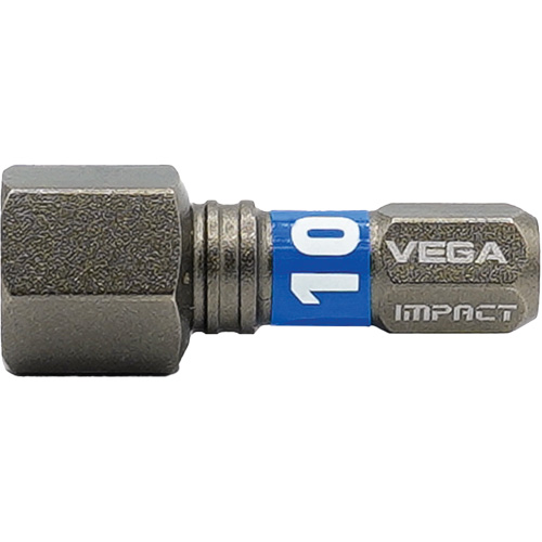 Impactech&reg; Insert Bit, Hex, 10 mm, 1/4" Drive R.M.G. Prévention