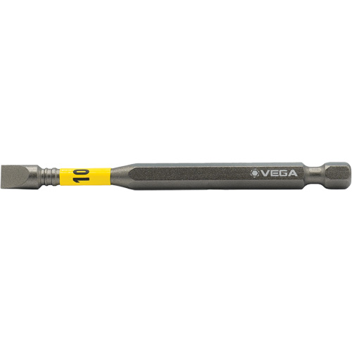 Impactech&reg; Power Bit, Slot, 10F-12R Tip, 1/4" Drive Size, 3-1/2" Length R.M.G. Prévention