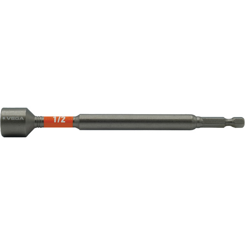 Impactech&reg; Nut Driver, 1/2" Tip, 1/4" Drive, 6" L, Magnetic R.M.G. Prévention