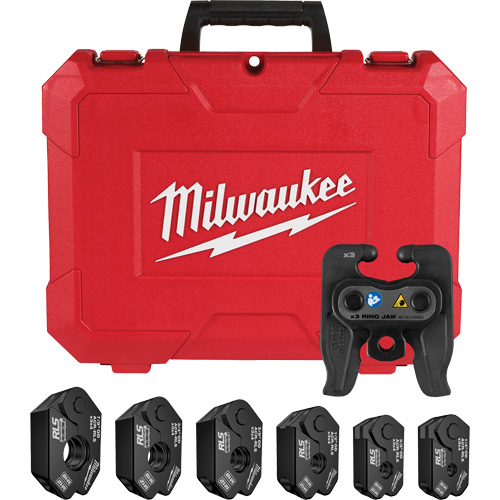 1/4" - 7/8" RLS&reg; Pivoting Press Ring Kit for M12 FORCE LOGIC Press Tool R.M.G. Prévention