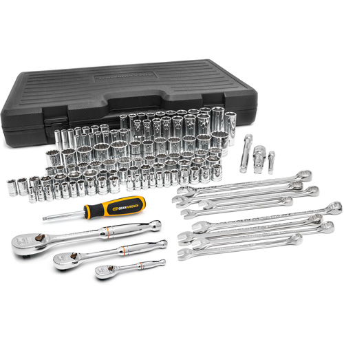 1/4", 3/8" & 1/2" Drive 6 & 12 Point Standard & Deep SAE/Metric Mechanics Tool Set R.M.G. Prévention