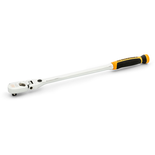 Cl&eacute; &agrave; cliquet &agrave; t&ecirc;te flexible verrouillable 120XP avec poign&eacute;e double mat&eacute;riau R.M.G. Prévention