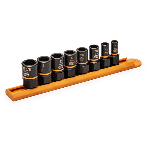 Jeu de douilles d'extraction Bolt Biter, 8 Mcx, Chocs, Prise de 1/4"/3/8" R.M.G. Prévention