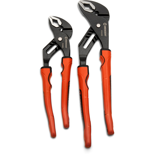 Grip Zone V-Jaw Tongue & Groove Plier Set with Dual Material Rawhide Handle, 2 Pieces R.M.G. Prévention