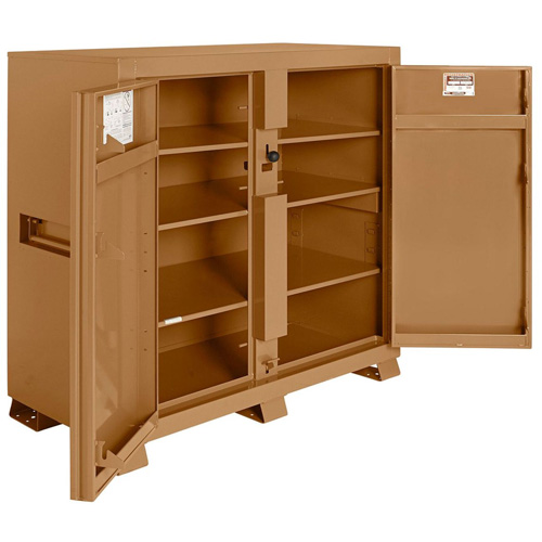 Model 139 Jobsite Cabinet with Padlock, Steel, 59.4 Cubic Feet, Tan R.M.G. Prévention