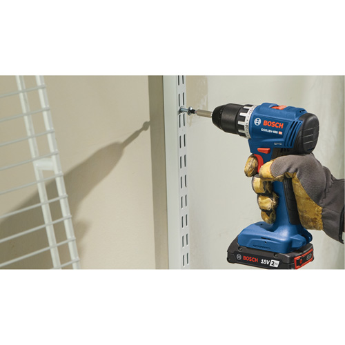 Trousse perceuse-visseuse compacte sans balais, Lithium-ion, 18 V, Mandrin 1/2", Couple 400 lb-po R.M.G. Prévention