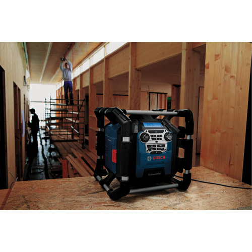 Radio de chantier avec Bluetooth 5.0 et station dalimentation, Lithium-ion, 18 V R.M.G. Prévention