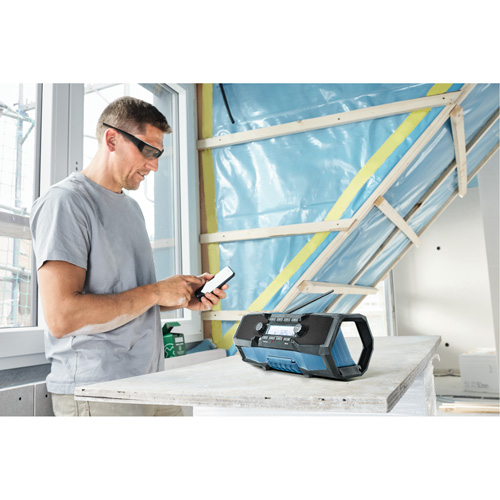 Radio de chantier compacte avec Bluetooth 5.0, Lithium-ion, 18 V R.M.G. Prévention