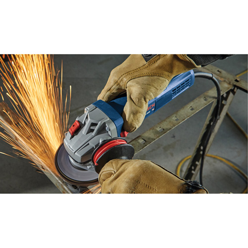 Rectifieuse angulaire ergonomique, 4-1/2", 120 V, 10 A, 11000 Tr/min R.M.G. Prévention