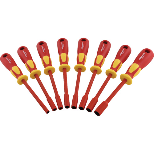 Metric Insulated Nut Driver Set, 1000 V, 8 Pcs R.M.G. Prévention