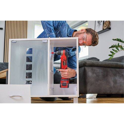 Cordless Right Angle Drill/Driver (Tool Only), 18 V, 3/8" Chuck, Lithium-Ion R.M.G. Prévention