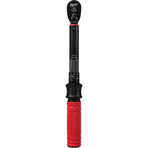 Cl&eacute; dynamom&eacute;trique, &agrave; cliquer, Entraînement 3/8" carr&eacute;, 5,6 - 28,2 Nm/50 - 250 lb-po R.M.G. Prévention