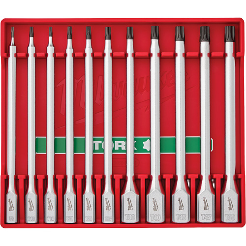 Long Bit Socket Set, Torx&reg;, 1/4"/3/8" Drive, 11 Pcs R.M.G. Prévention