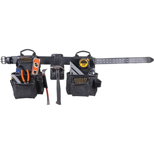 Ensemble de tabliers robustes Phantom 4 morceaux, Cuir, Noir R.M.G. Prévention