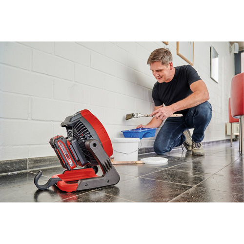 GE-CF 18/2200 Li 18V Cordless Fan (Tool Only), 7" Diameter, 3 Speeds R.M.G. Prévention