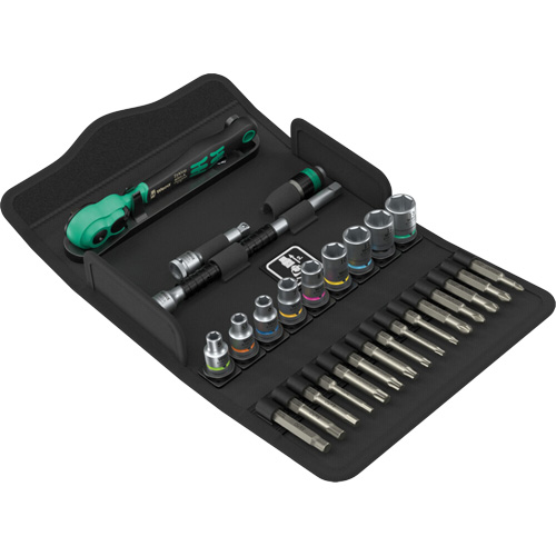 SA 14 Zyklop Comfort Ratchet Set with Reversing Lever, 28 Pcs, 1/4" Drive Size R.M.G. Prévention