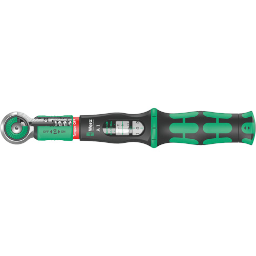 Cl&eacute; dynamom&eacute;trique Safe-Torque A 1, &agrave; cliquer, Entraînement 1/4" carr&eacute;, 2 - 9 lb-pi R.M.G. Prévention