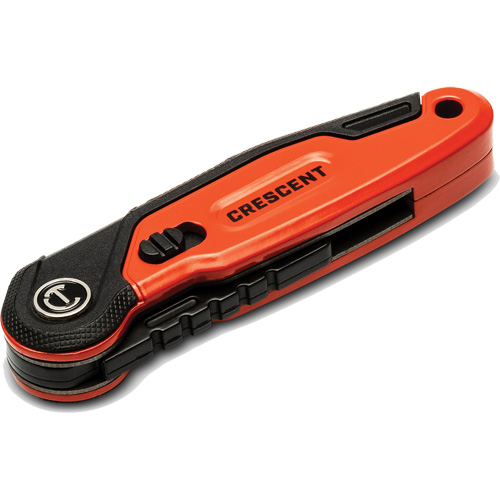 Folding Utility Knife, 1" Blade, Steel Blade, Aluminum Handle R.M.G. Prévention